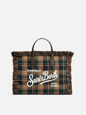 Borsa a mano Colette con stampa tartan