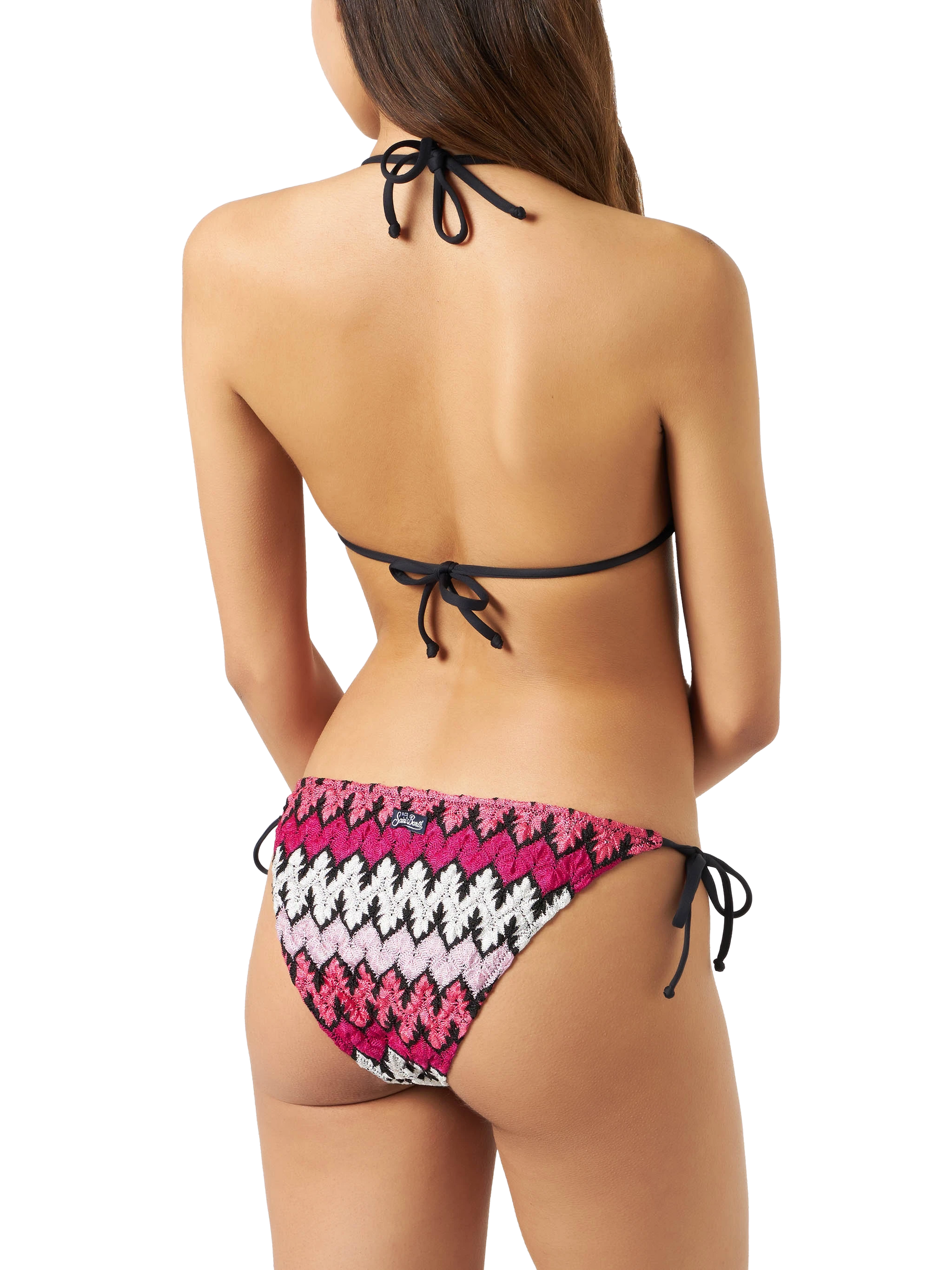 Woman chevron knitted triangle bikini - MC2 Saint Barth