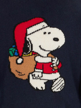 Boy crewneck sweater with Christmas Snoopy print | PEANUTS™ SPECIAL EDITION - MC2 Saint Barth