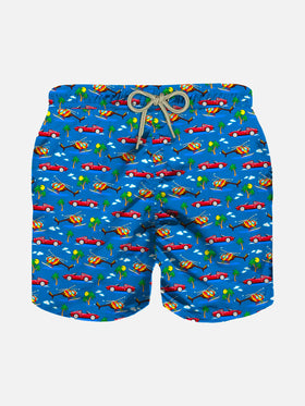 Boy Light swim shorts mini cars print - MC2 Saint Barth