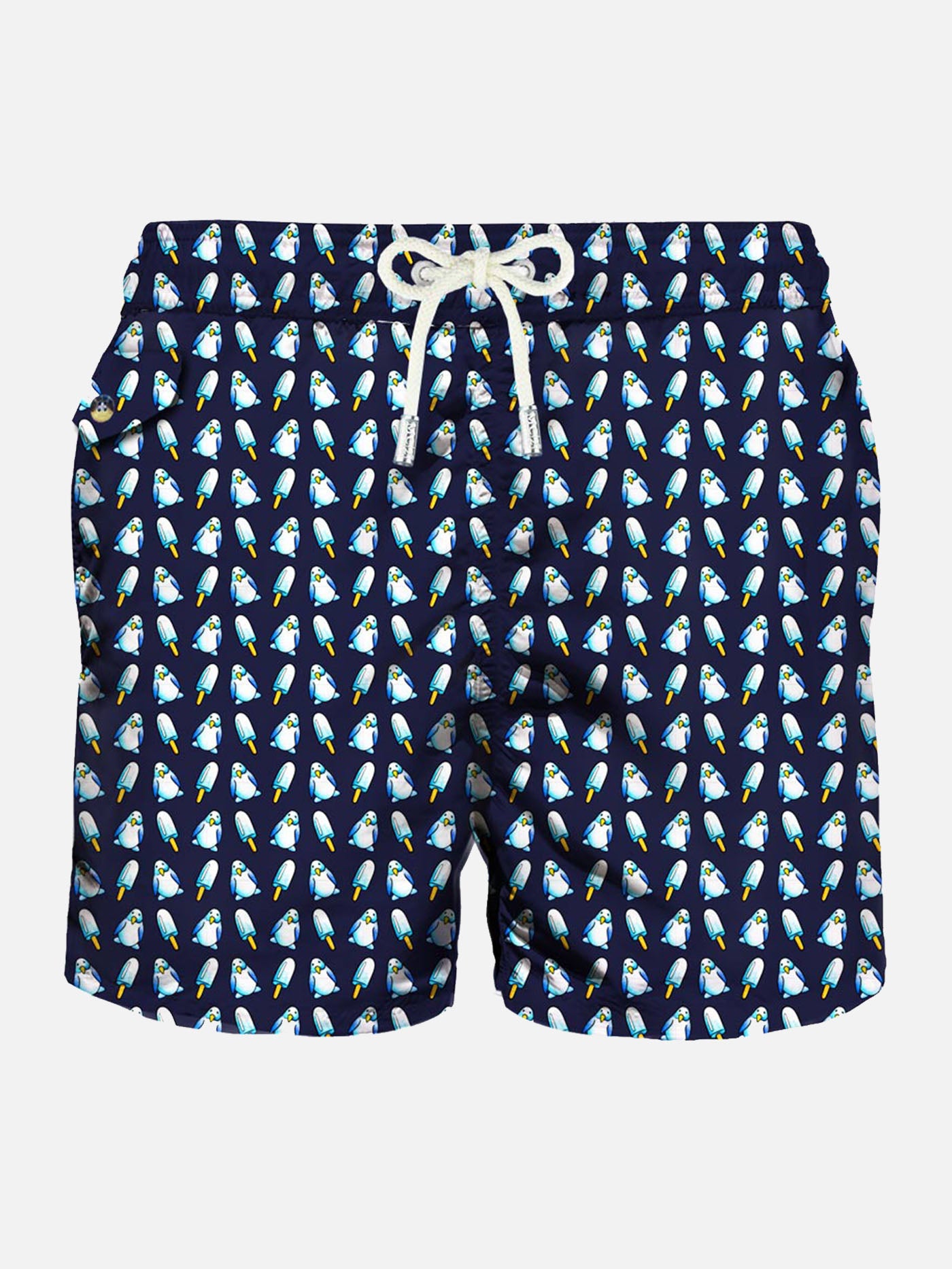 Man swim shorts penguins micro print - MC2 Saint Barth