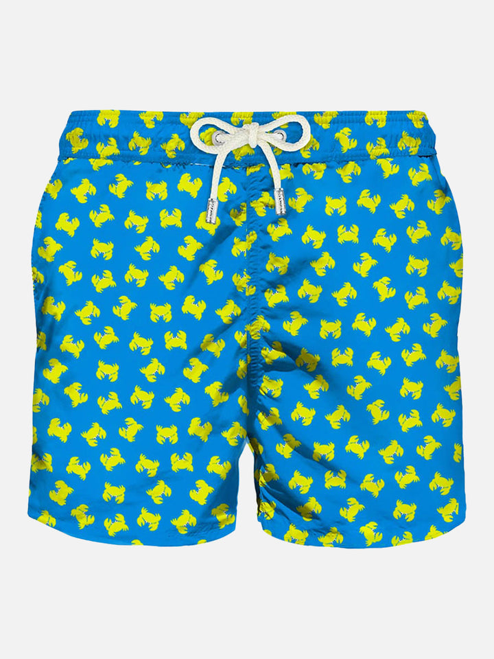 Light fabric man swim shorts crabs print - MC2 Saint Barth