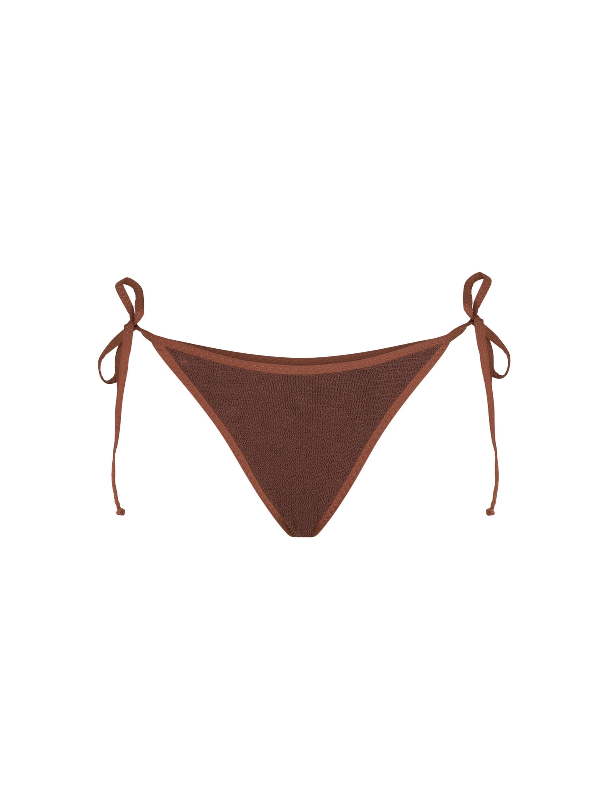 Woman crinkle brown swim briefs - MC2 Saint Barth