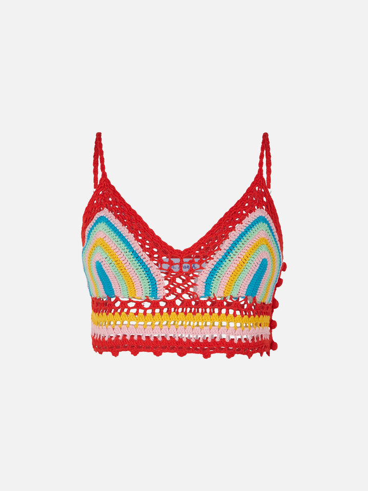 Multicolor crochet top - MC2 Saint Barth