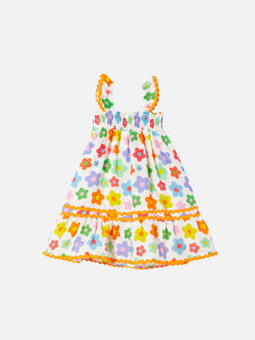 Girl dress with multicolor flowers - MC2 Saint Barth