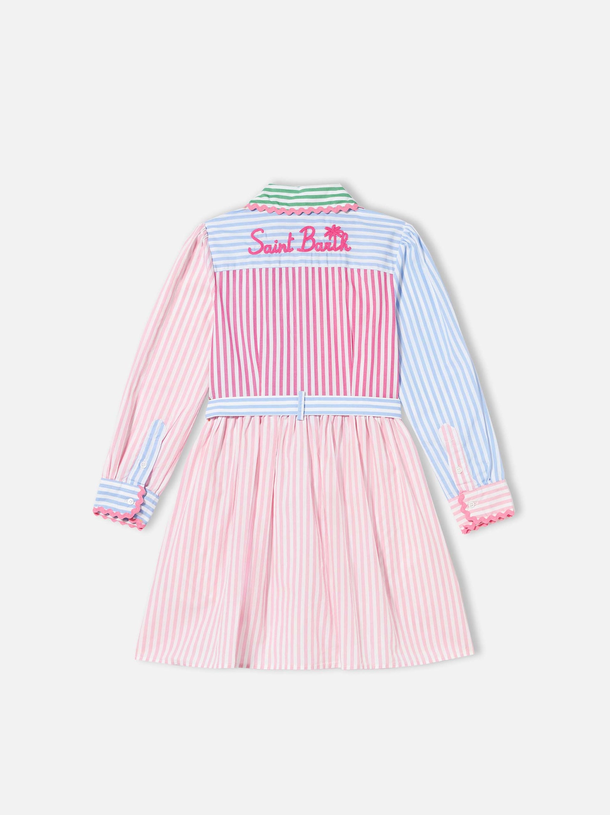 Cotton short dress Darya with embroidery - MC2 Saint Barth