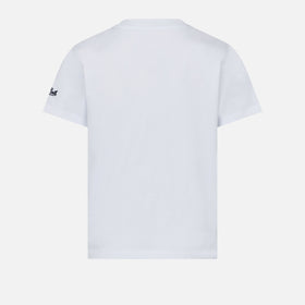 Girl t-shirt with Portami al mare! lettering - MC2 Saint Barth