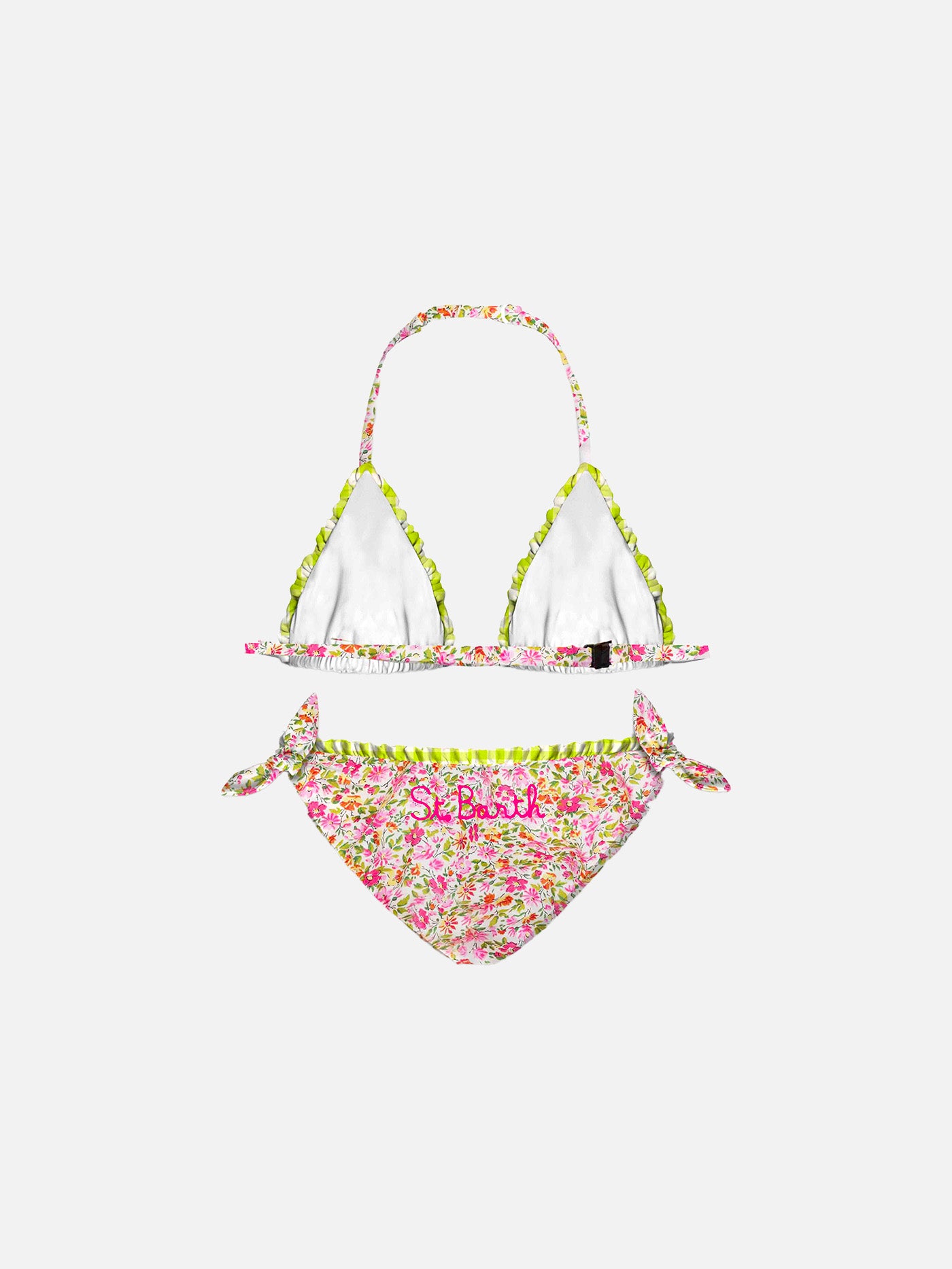 Girl triangle flower bikini | Made with Liberty fabric - MC2 Saint Barth