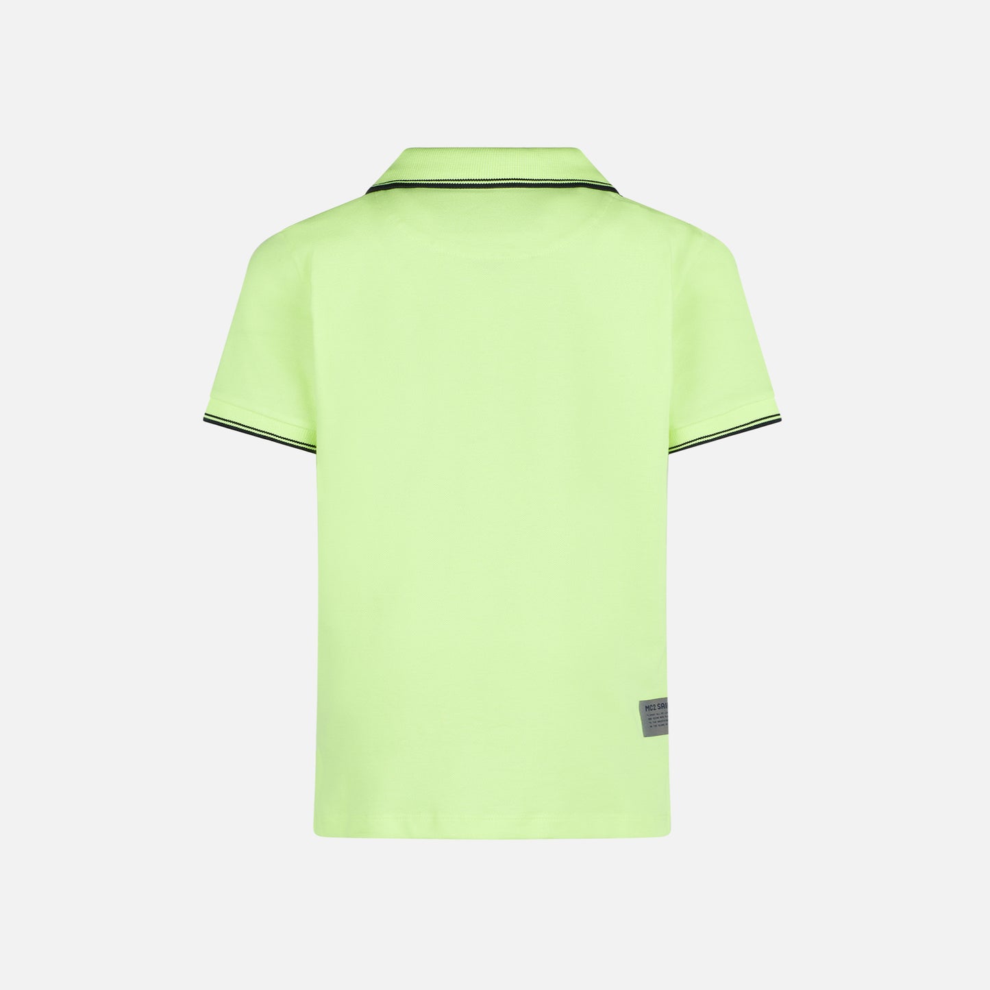 Fluo yellow piquet polo with St. Barth logo - MC2 Saint Barth