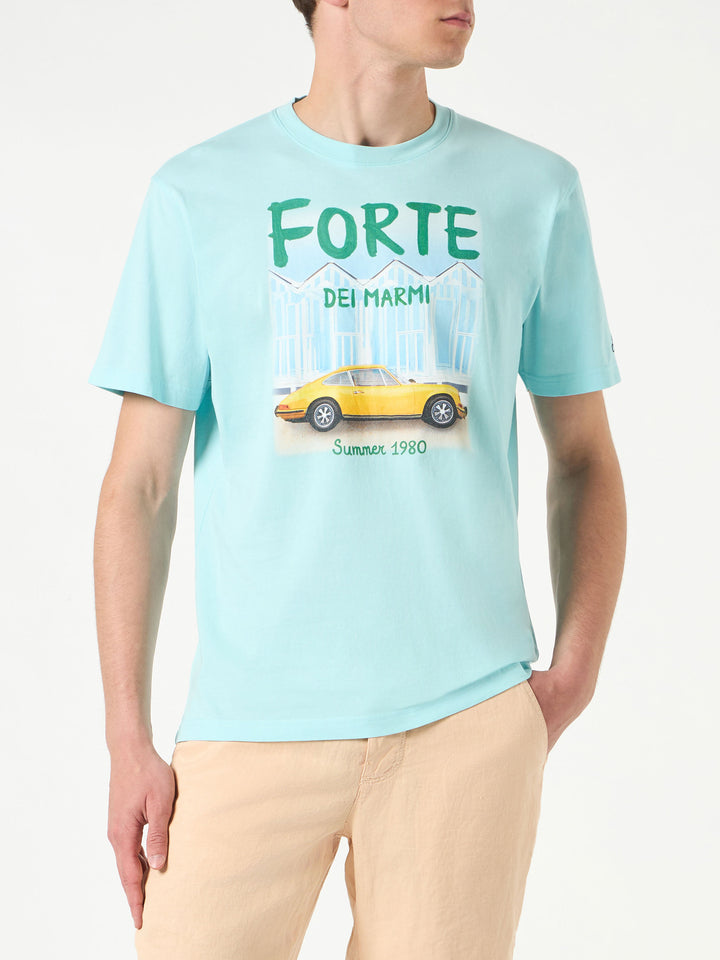 Man cotton t-shirt with Forte dei Marmi car print - MC2 Saint Barth