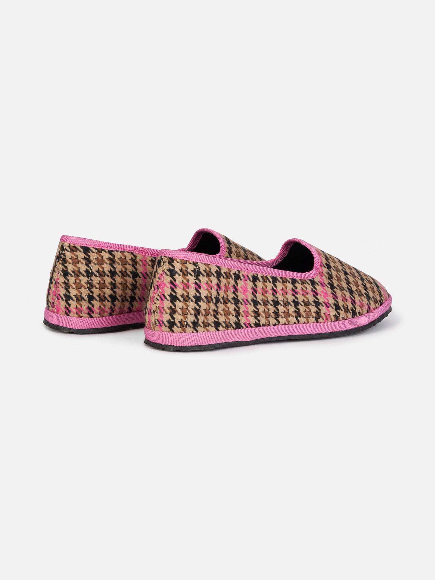 Girl pied de poule slipper loafers | MY CHALOM SPECIAL EDITION - MC2 Saint Barth
