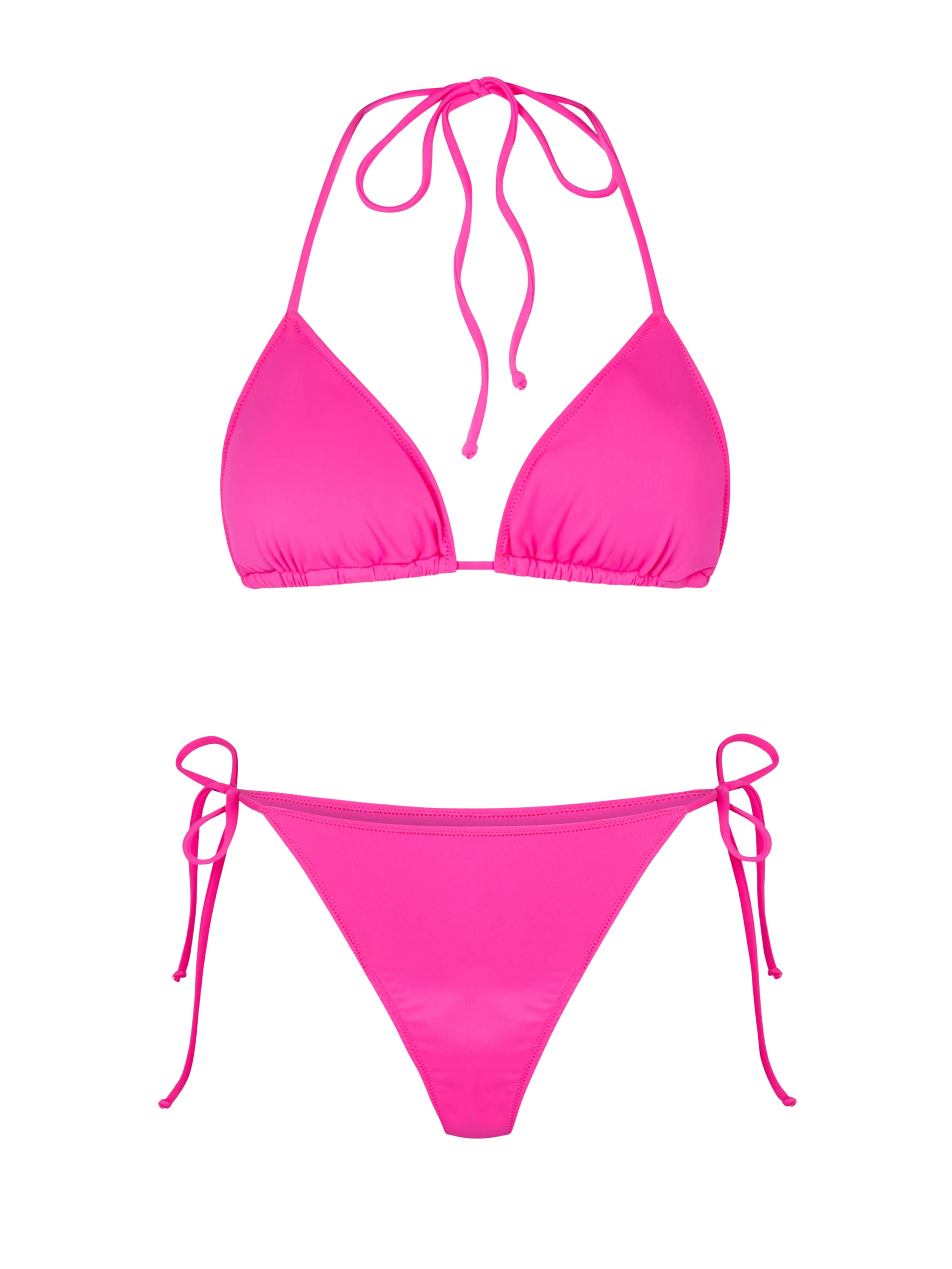 Woman fuchsia triangle bikini - MC2 Saint Barth
