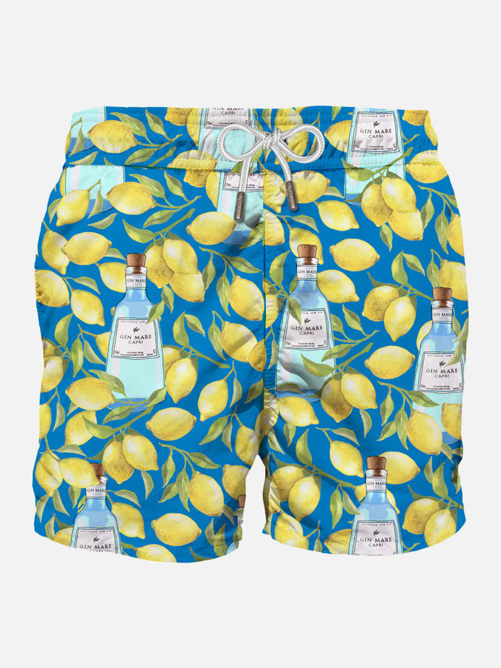 Man classic swim shorts with Lemon print | GIN MARE SPECIAL EDITION - MC2 Saint Barth