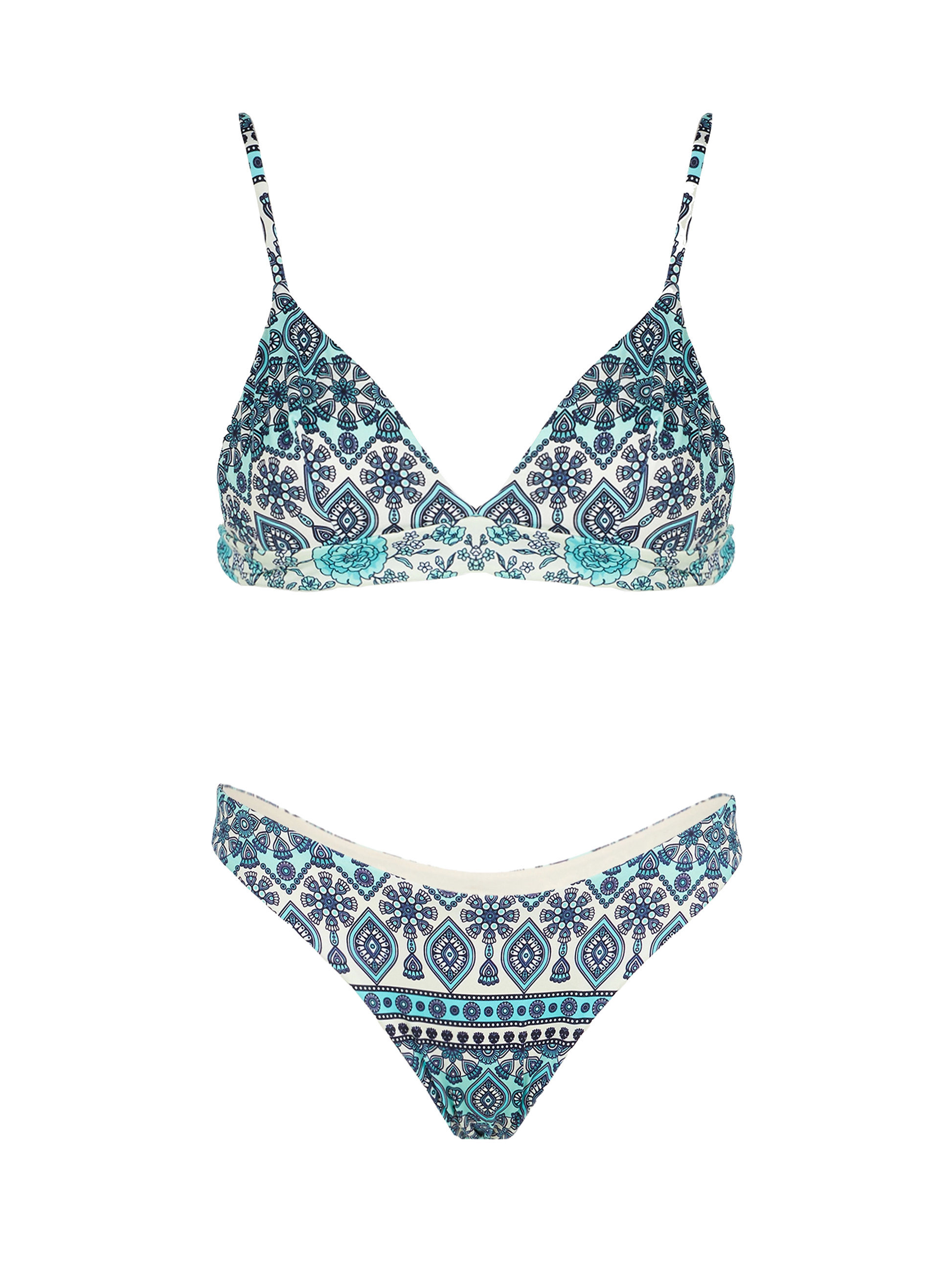 Gipsy print triangle bikini - MC2 Saint Barth