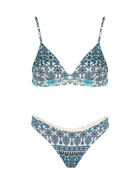 Gipsy print triangle bikini - MC2 Saint Barth
