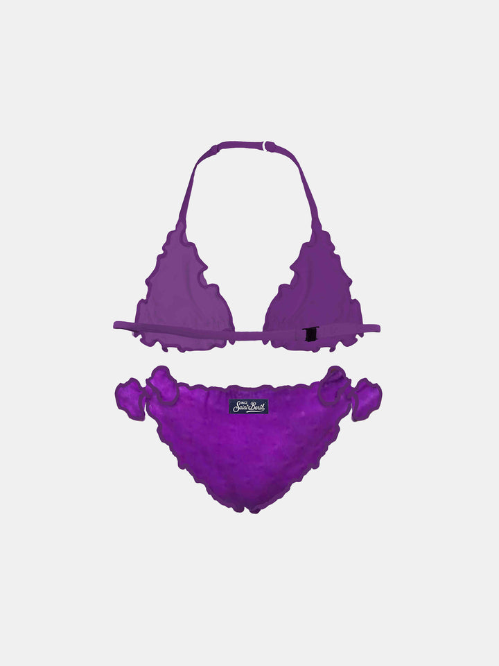 Girl purple triangle bikini - MC2 Saint Barth