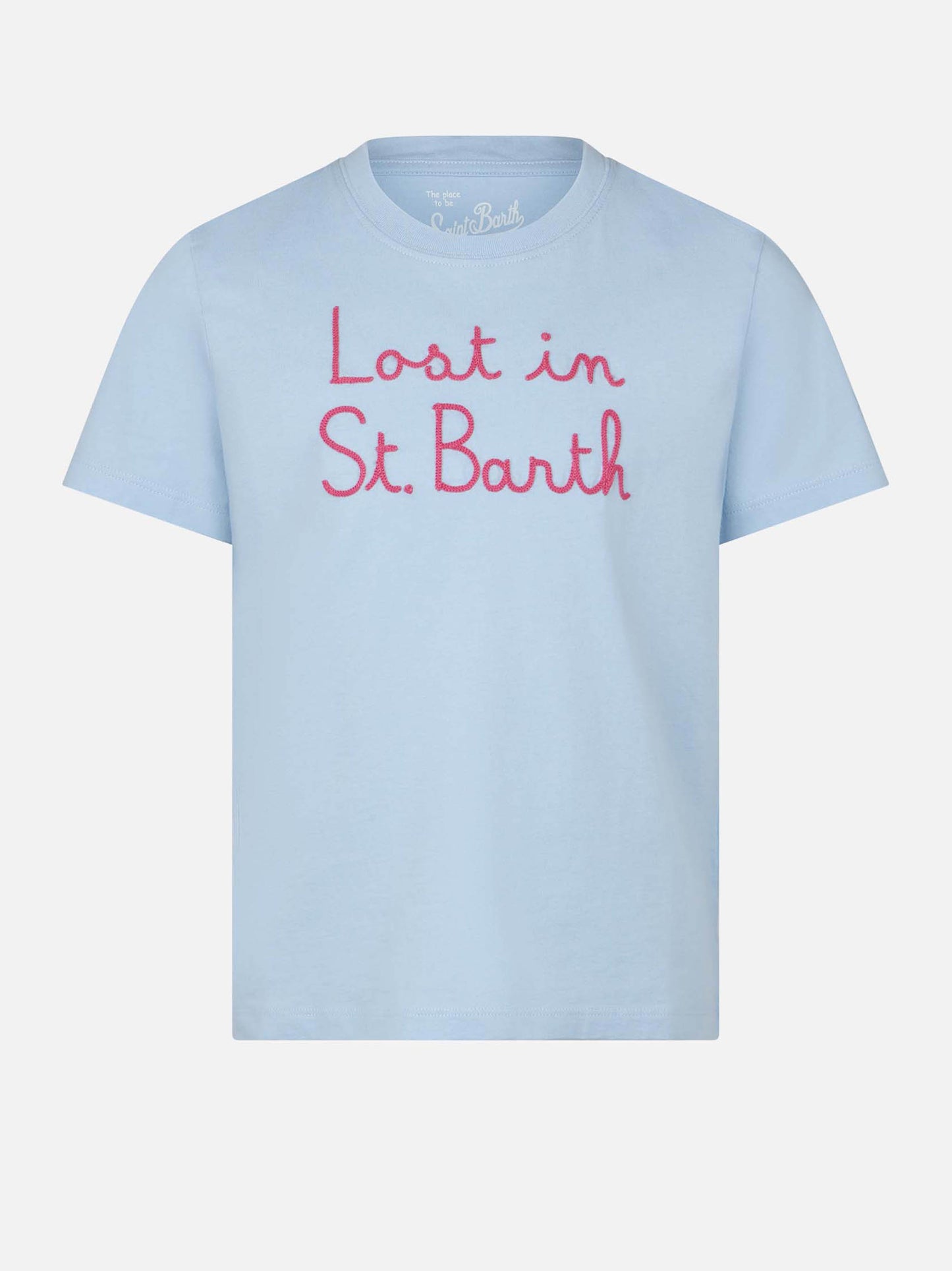Girl t-shirt with Lost in St Barth embroidery - MC2 Saint Barth