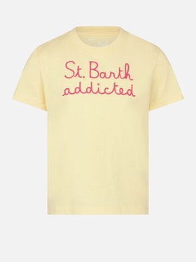 Girl t-shirt with St.Barth addicted embroidery - MC2 Saint Barth