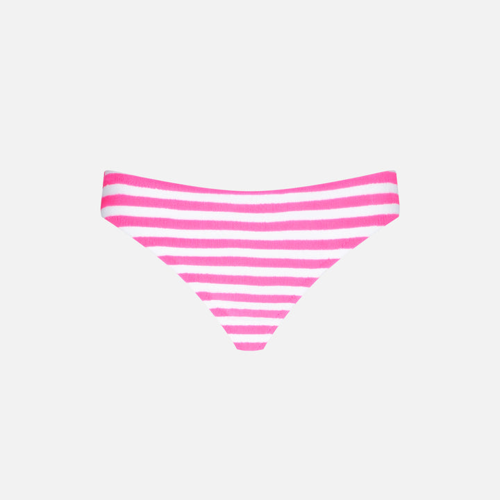 Girl swim briefs with pink and white stripes - MC2 Saint Barth