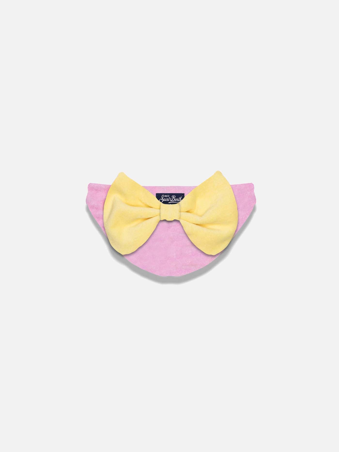 Girl terry swim briefs with bow - MC2 Saint Barth