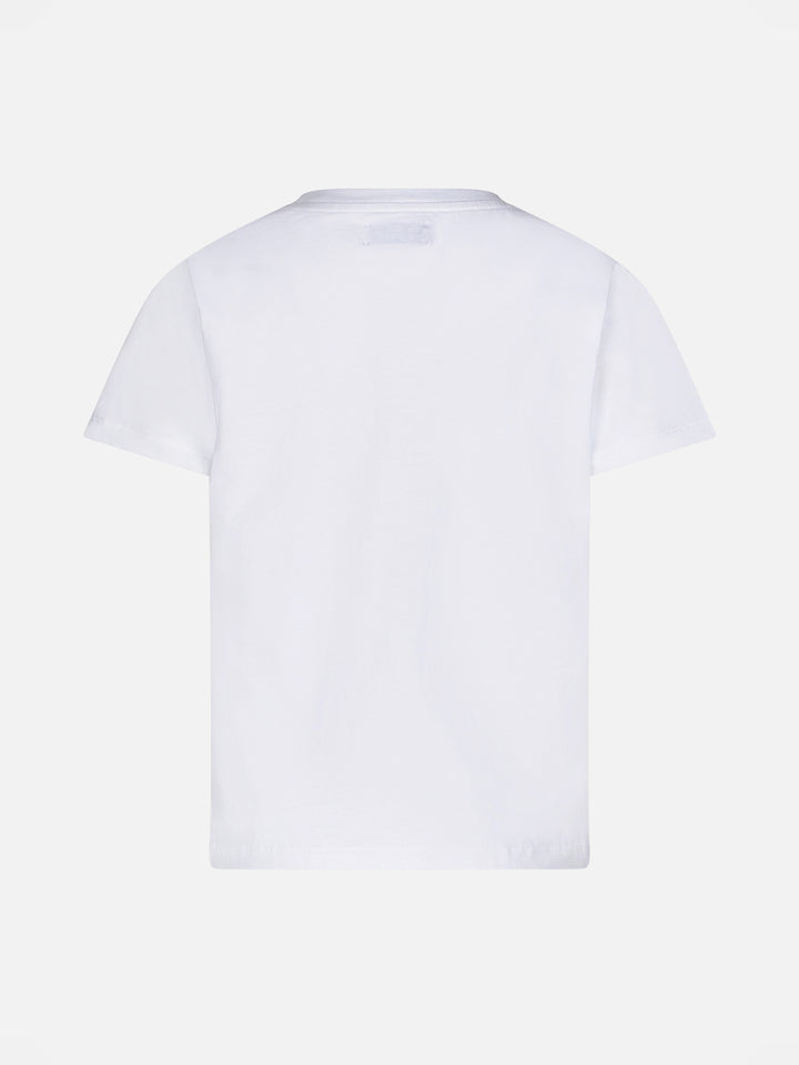 Embroidered girl's t-shirt St. Barth J'arrive - MC2 Saint Barth