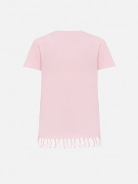 Abbey dress with fringes and terry patch - MC2 Saint Barth
