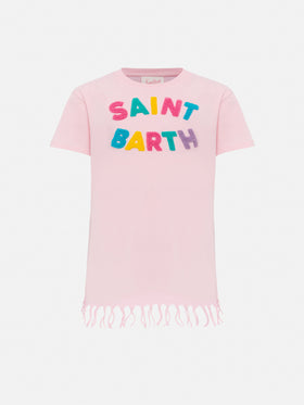Abbey dress with fringes and terry patch - MC2 Saint Barth