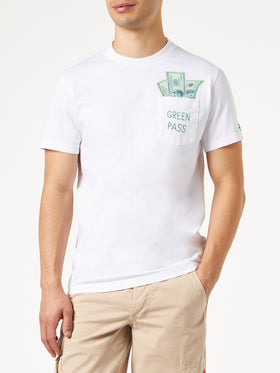 Green pass print cotton t-shirt - MC2 Saint Barth