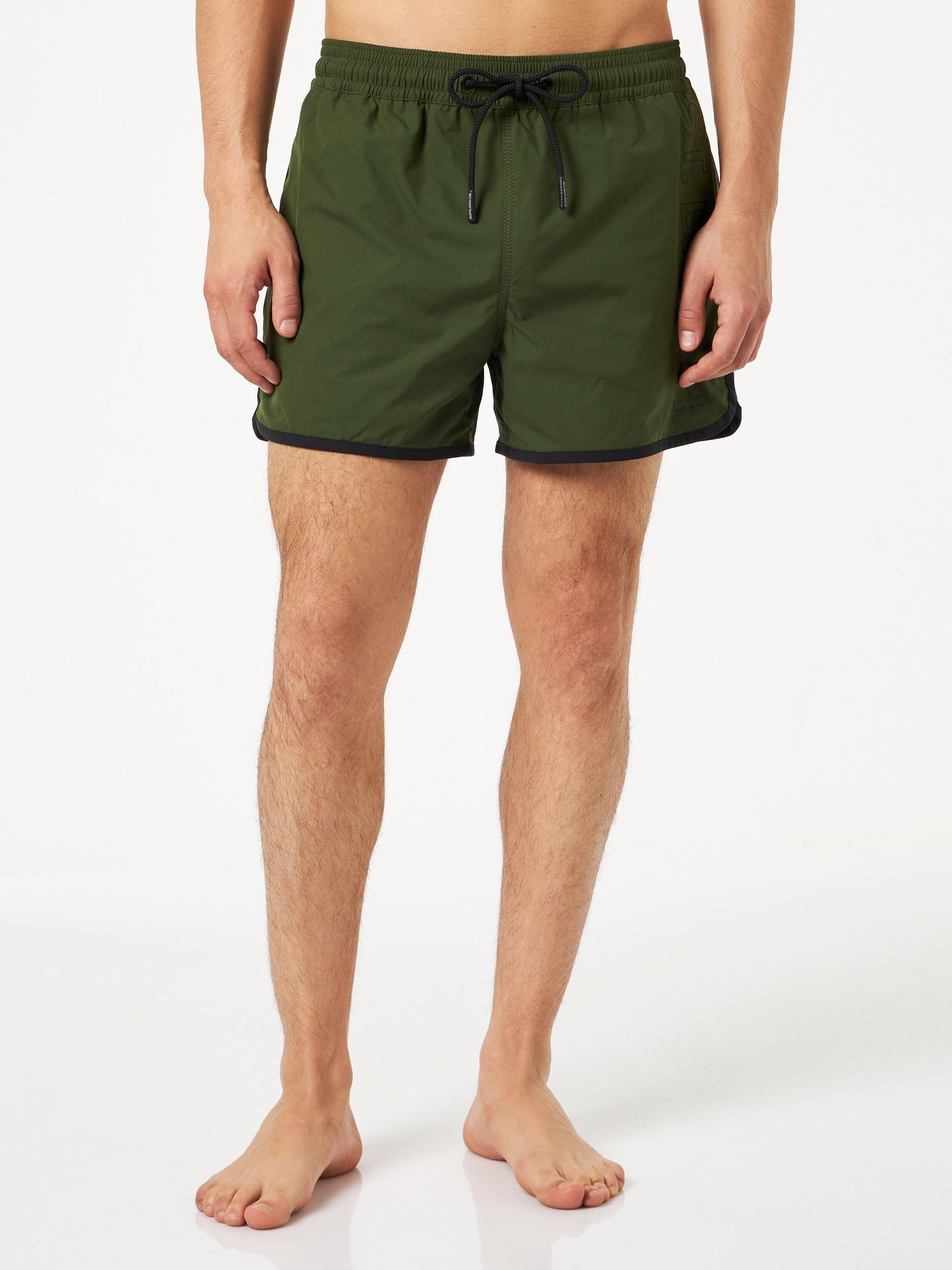 Man swim shorts with side logo and contrast - MC2 Saint Barth
