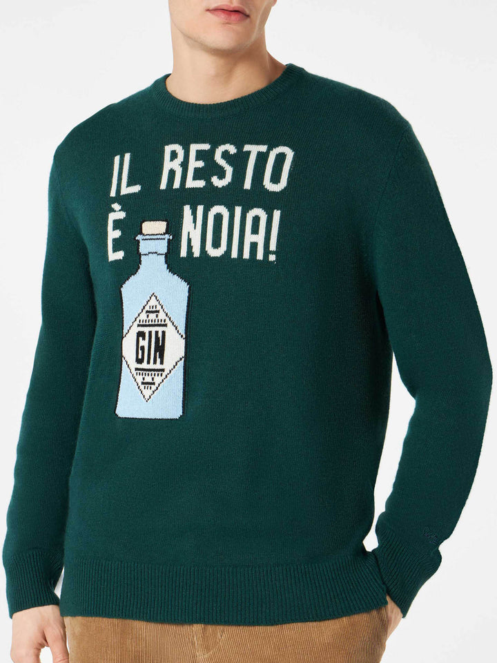 Man sweater with Il Resto è Noia print - MC2 Saint Barth