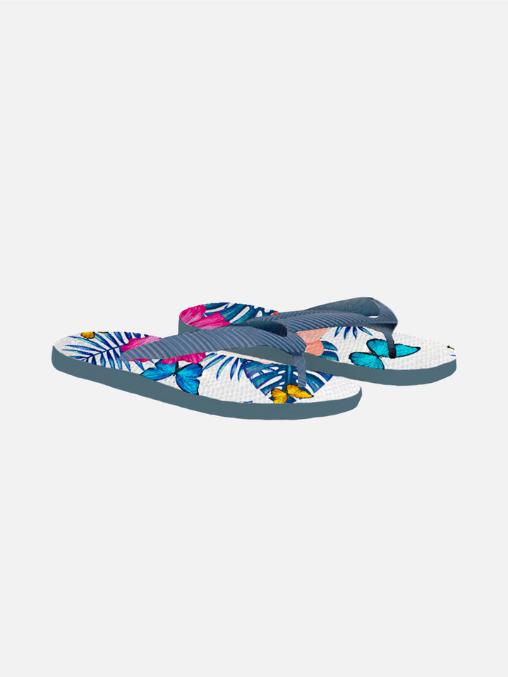 Flip-Flops für Damen mit Schmetterlingsdruck