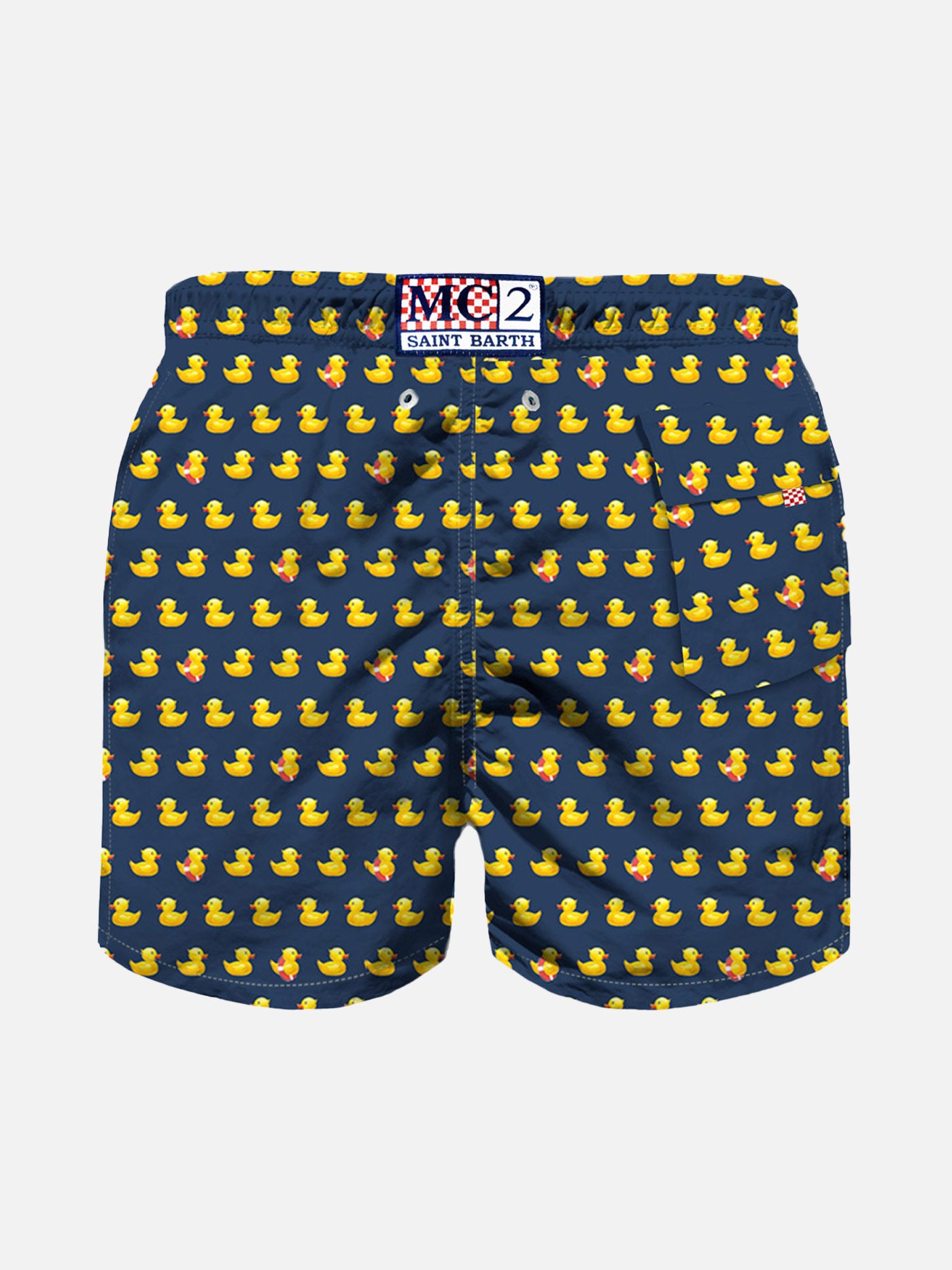 Badeshorts für Jungen aus leichtem Stoff mit Entenmuster