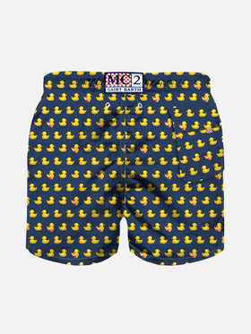 Badeshorts für Jungen aus leichtem Stoff mit Entenmuster