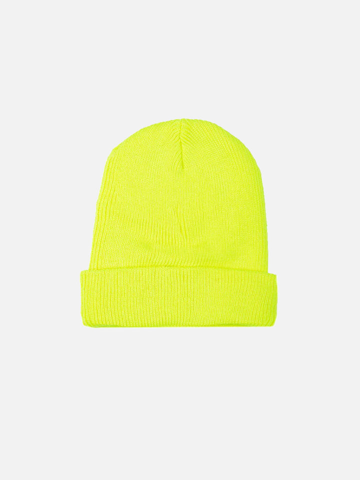 Knit fluo yellow beanie - MC2 Saint Barth