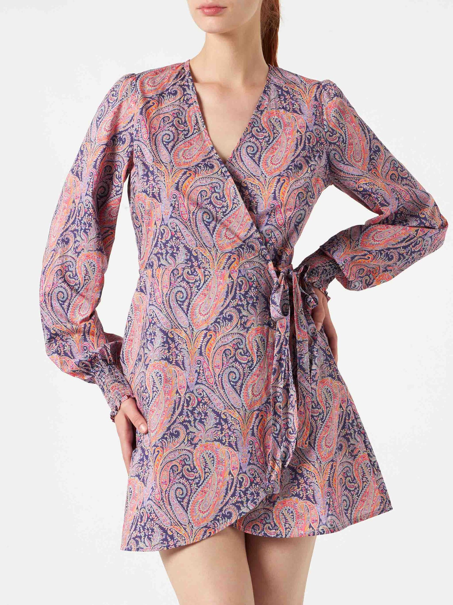 Cotton short dress Brilly with Liberty print | Made with Liberty fabric - MC2 Saint Barth