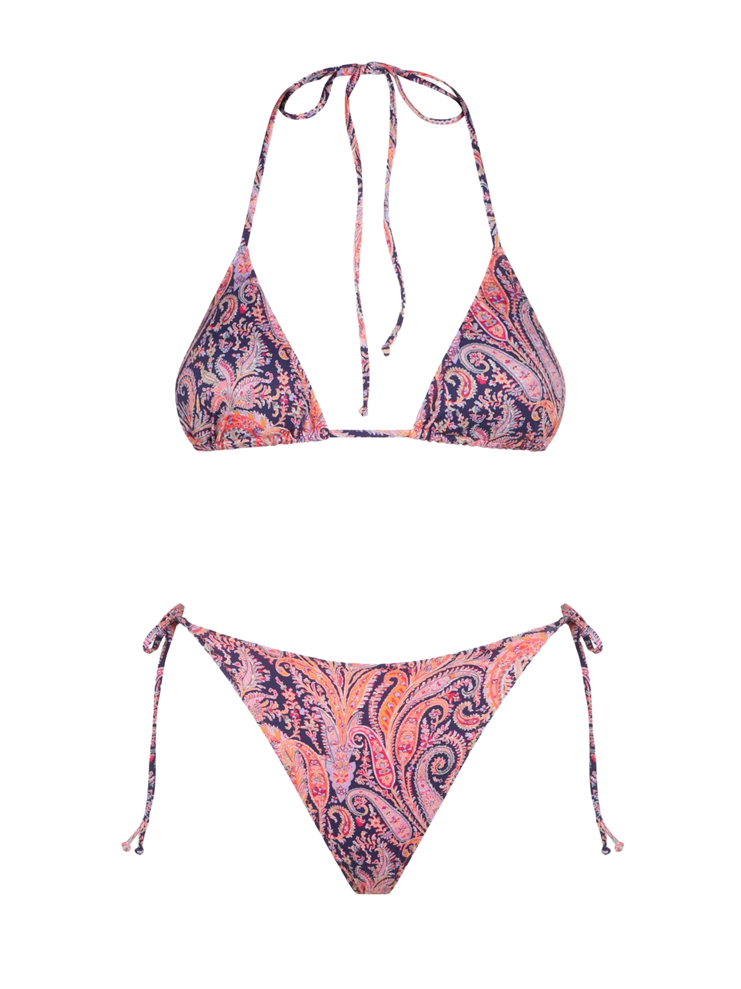 Woman triangle bikini with Liberty flower print | Made with Liberty fabrics - MC2 Saint Barth