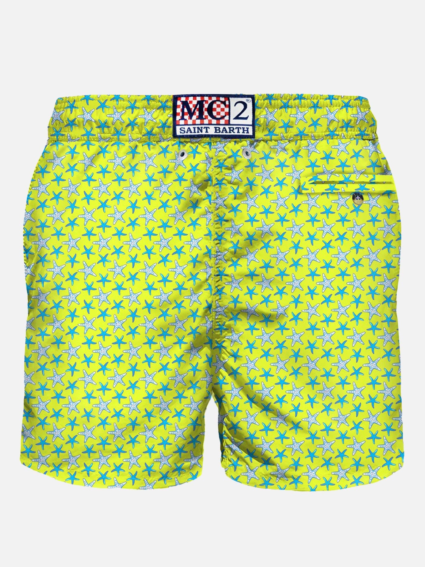 Light fabric man swim shorts starfish print - MC2 Saint Barth
