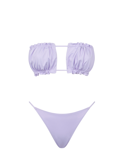 Woman lilac bandeau bikini - MC2 Saint Barth