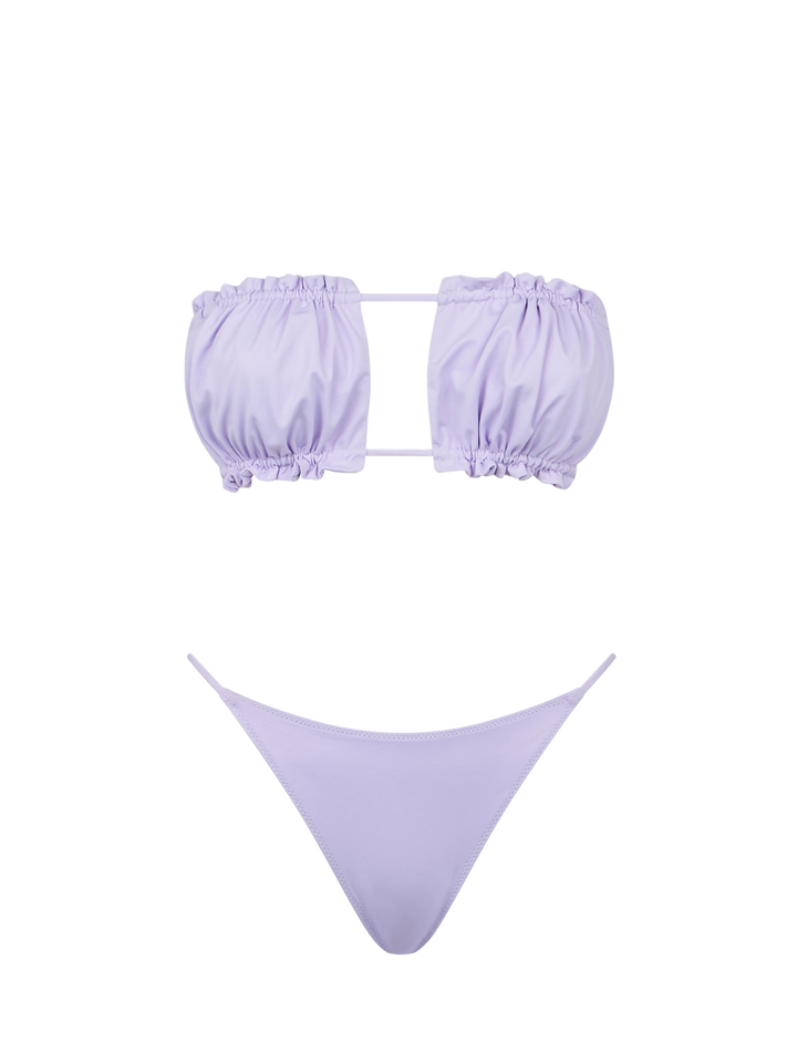 Woman lilac bandeau bikini - MC2 Saint Barth