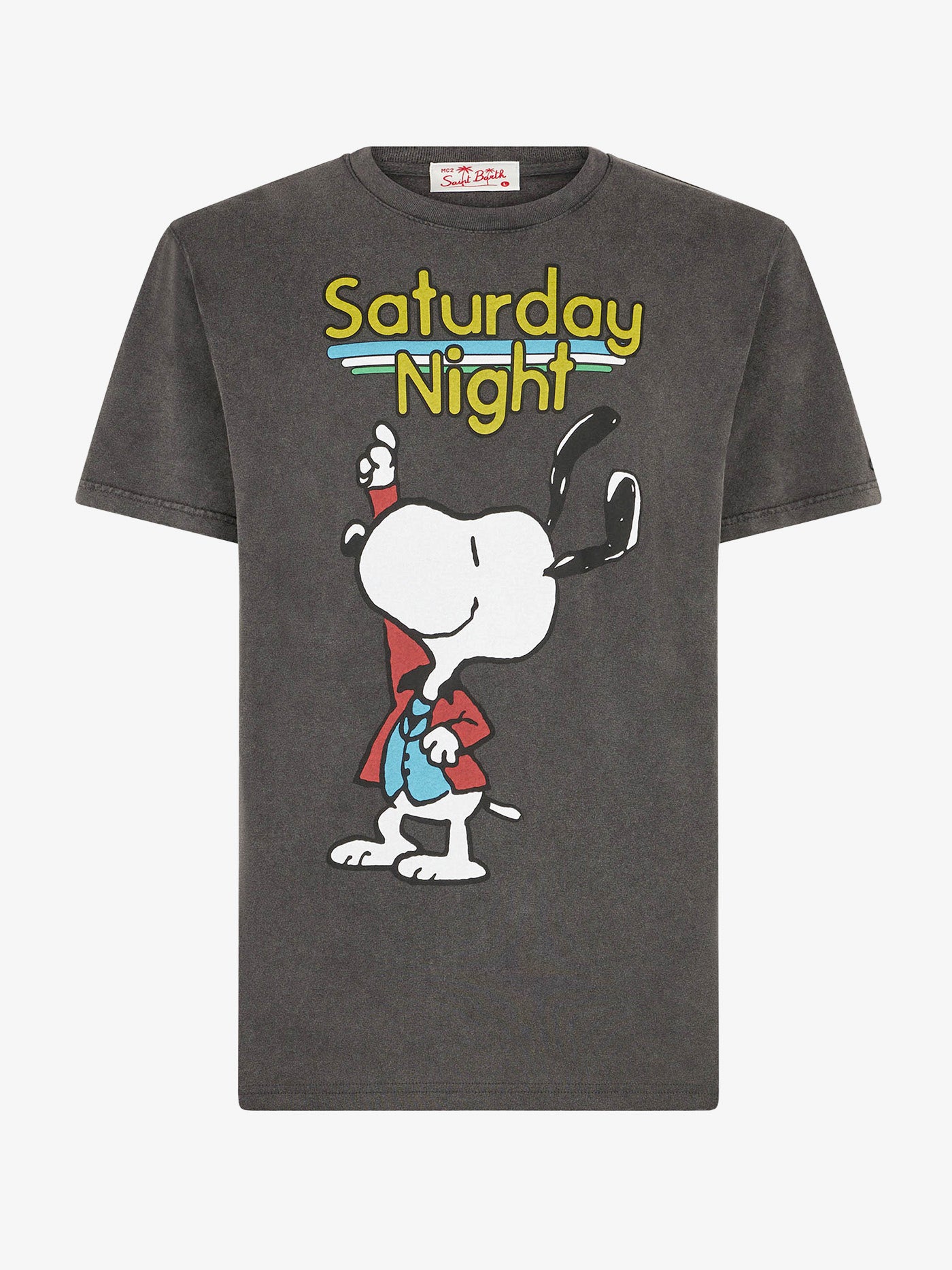 Man cotton t-shirt with Snoopy dancer print | PEANUTS® SPECIAL EDITION - MC2 Saint Barth