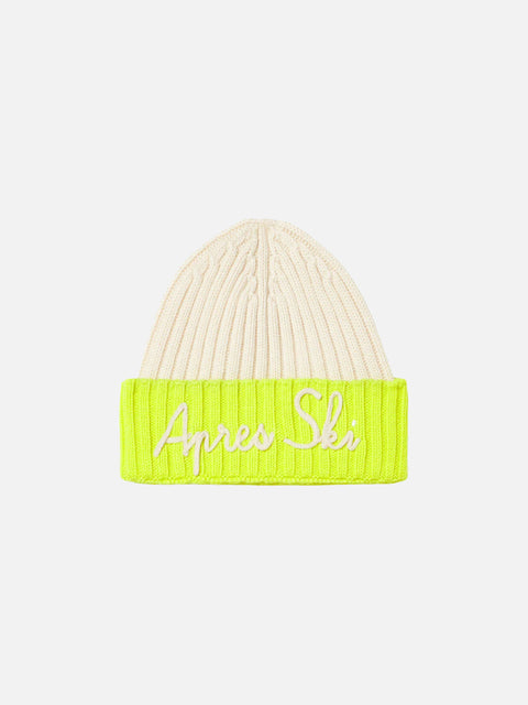 Man knit beanie with Apres ski embroidery - MC2 Saint Barth