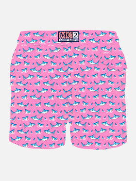 Bañador tipo shorts con estampado de tiburón Lighting 