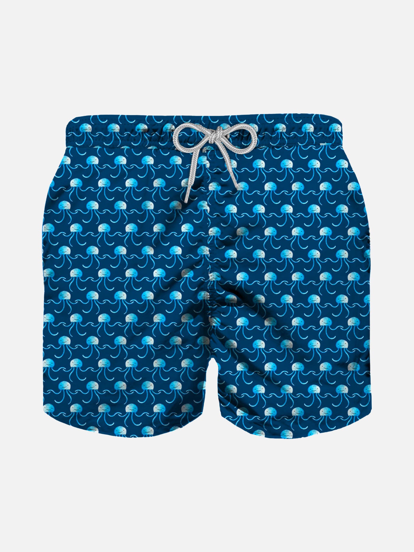 Jellyfish print light fabric boy swim shorts - MC2 Saint Barth