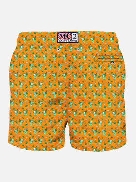 Man light fabric swim shorts with Mojito print - MC2 Saint Barth