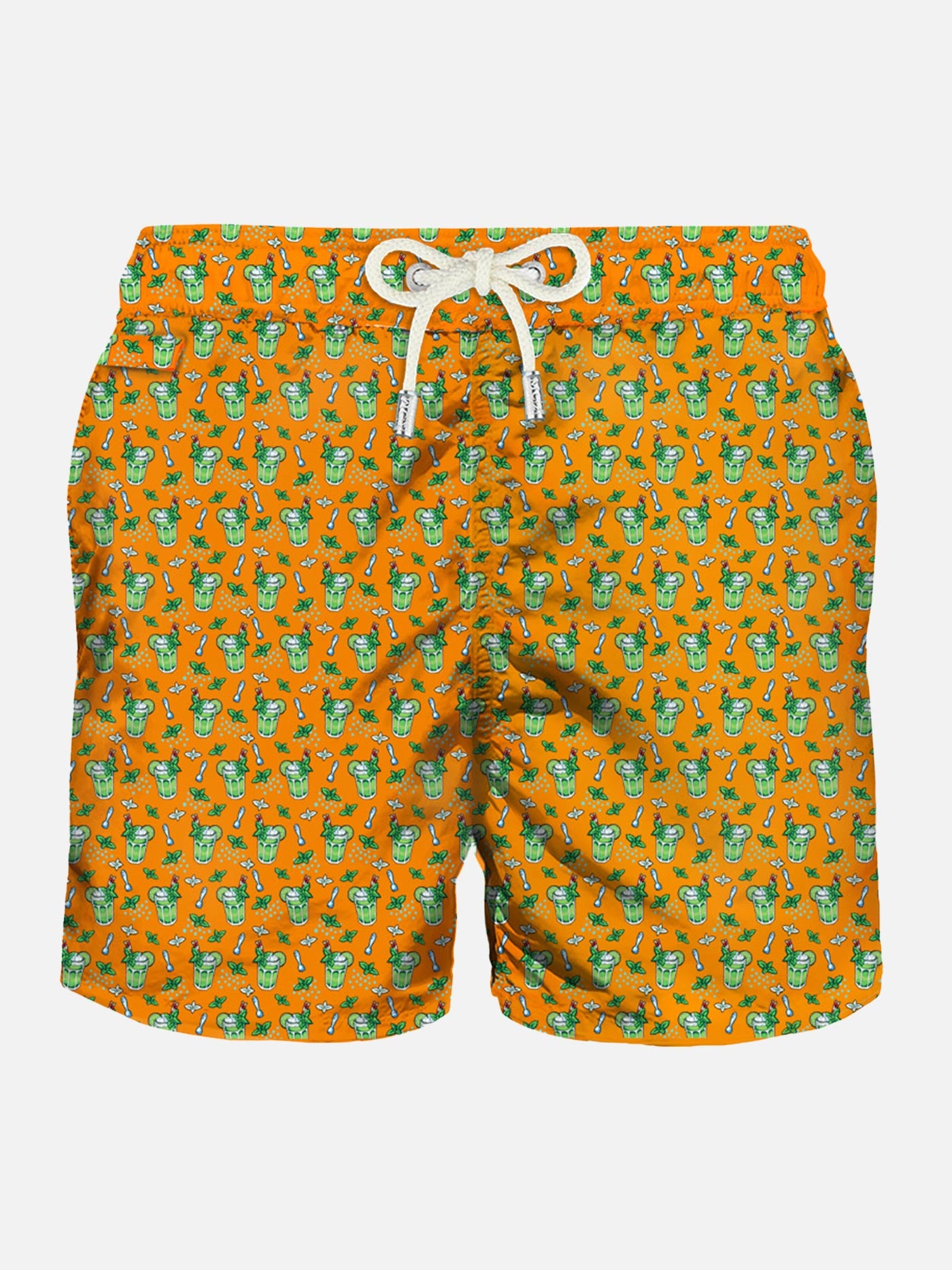 Man light fabric swim shorts with Mojito print - MC2 Saint Barth
