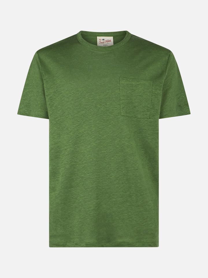 Man linen jersey t-shirt - MC2 Saint Barth