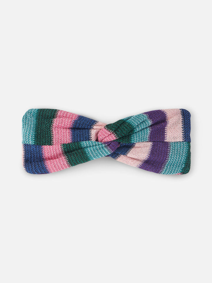 Woman blue chevron hairband - MC2 Saint Barth