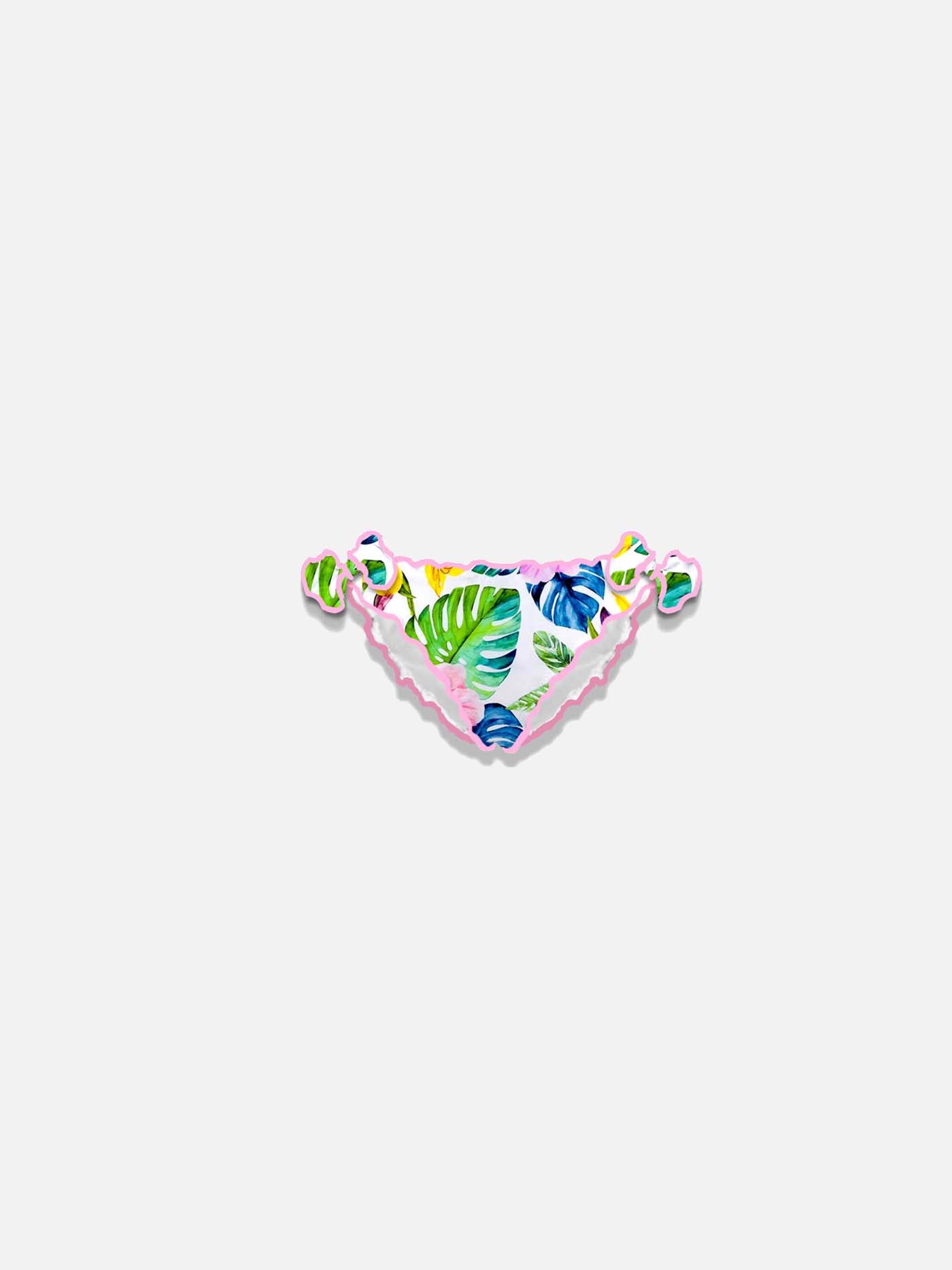 Girl swim briefs tropical print - MC2 Saint Barth