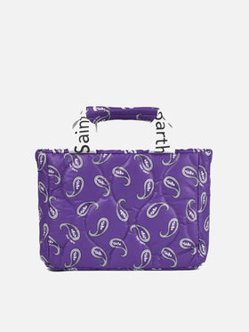 Puffer handbag with paisley print - MC2 Saint Barth