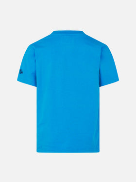 Boy cotton t-shirt with print - MC2 Saint Barth